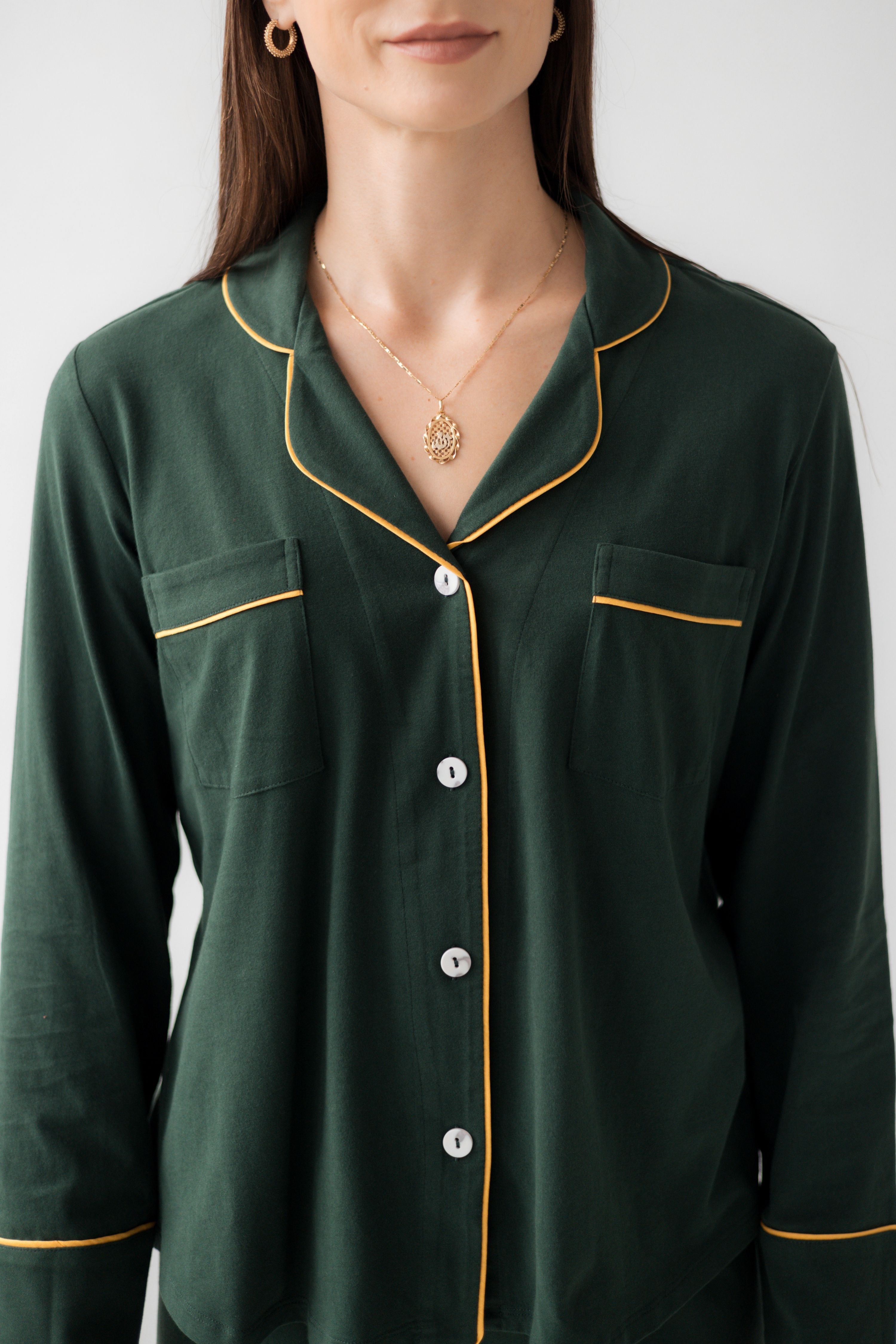 Classic Luxury Pajamas in Brushed Pima Cotton
