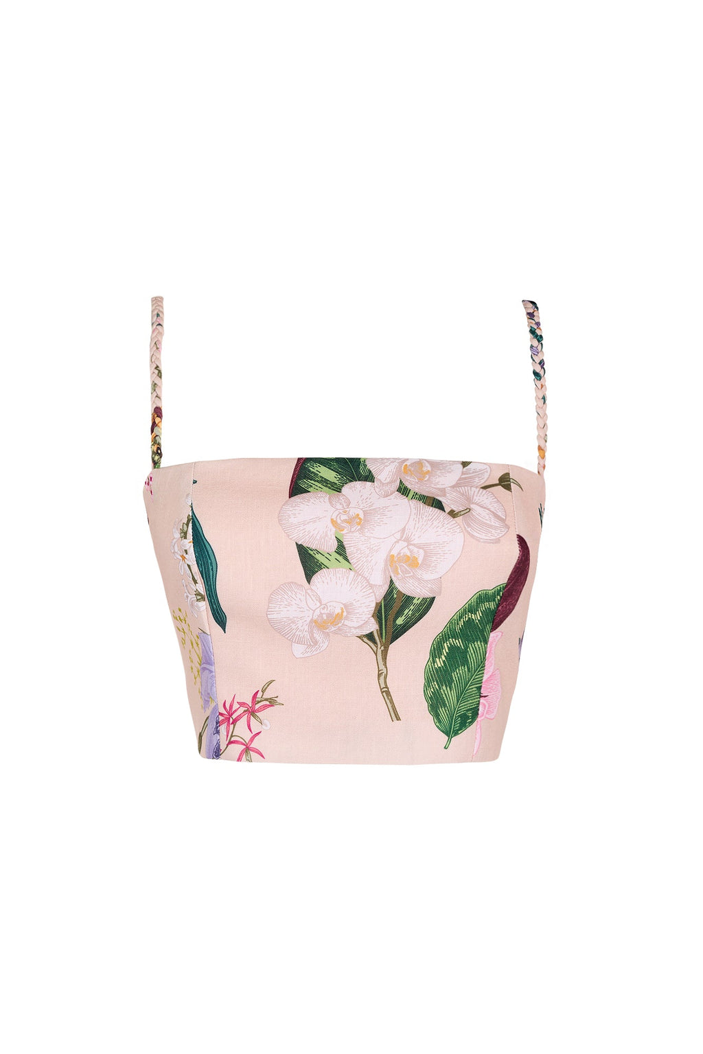 JAZMIN TOP IN JARDIN PRINT SOFT KHAKI